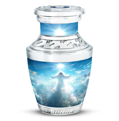 Personalized Religious Keepsake Urn for Human Ashes - 10-inch, 200 cu in - Yatskia