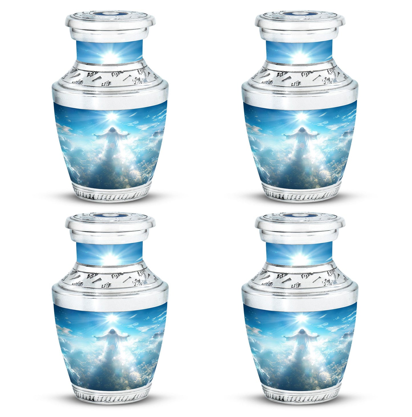 Personalized Religious Keepsake Urn for Human Ashes - 10-inch, 200 cu in - Yatskia