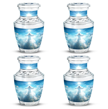 Personalized Religious Keepsake Urn for Human Ashes - 10-inch, 200 cu in - Yatskia