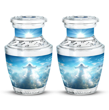 Personalized Religious Keepsake Urn for Human Ashes - 10-inch, 200 cu in - Yatskia