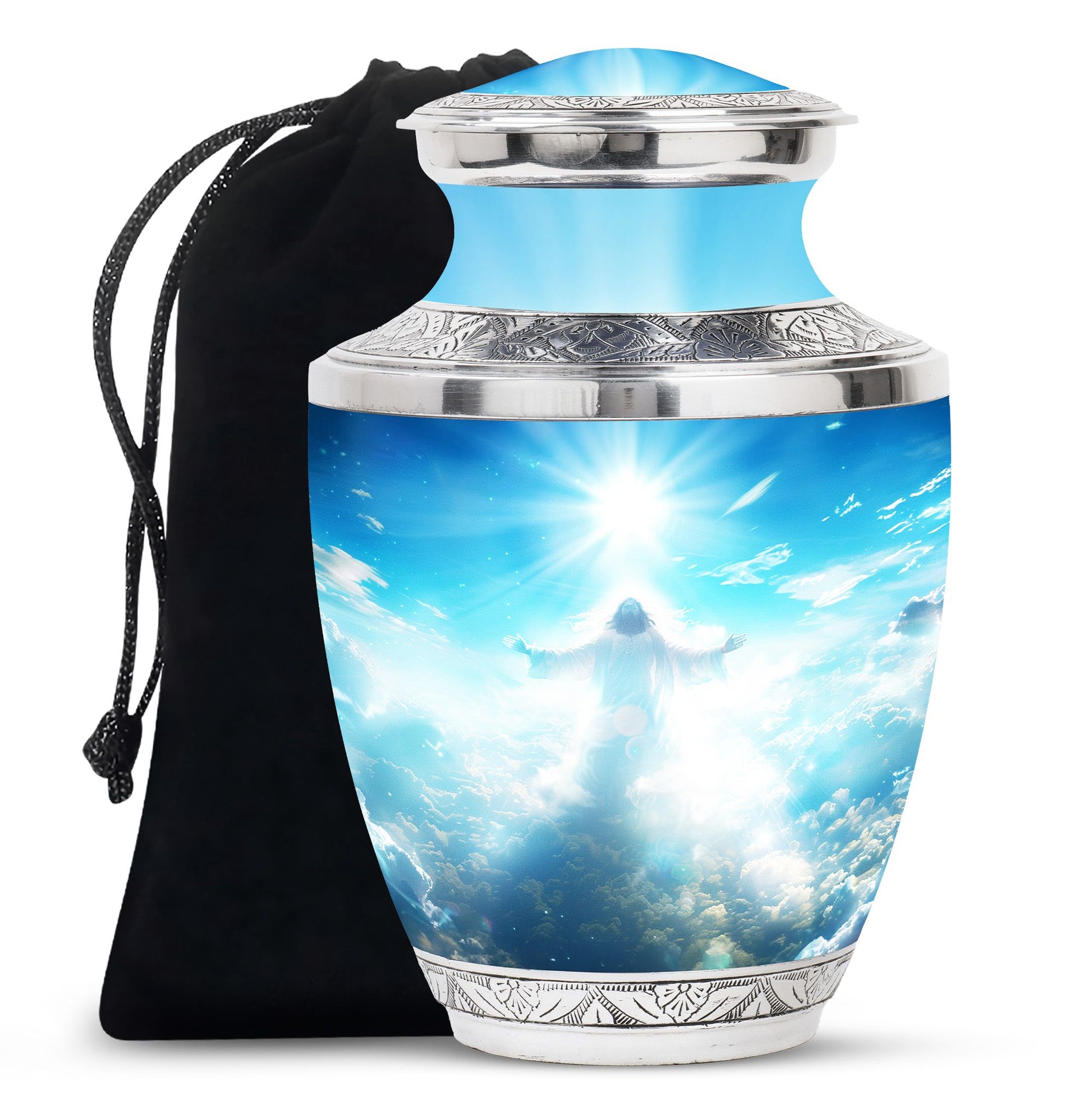 Jesus Small Ashes Keepsake Funeral, Ashes Cremation Urn