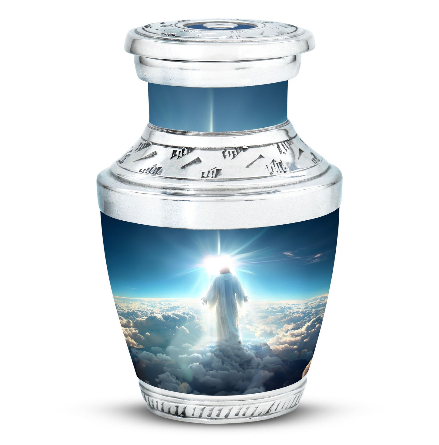 Personalized Religious Cremation Urn for Human Ashes - 10-inch, 200 cu in - Yatskia