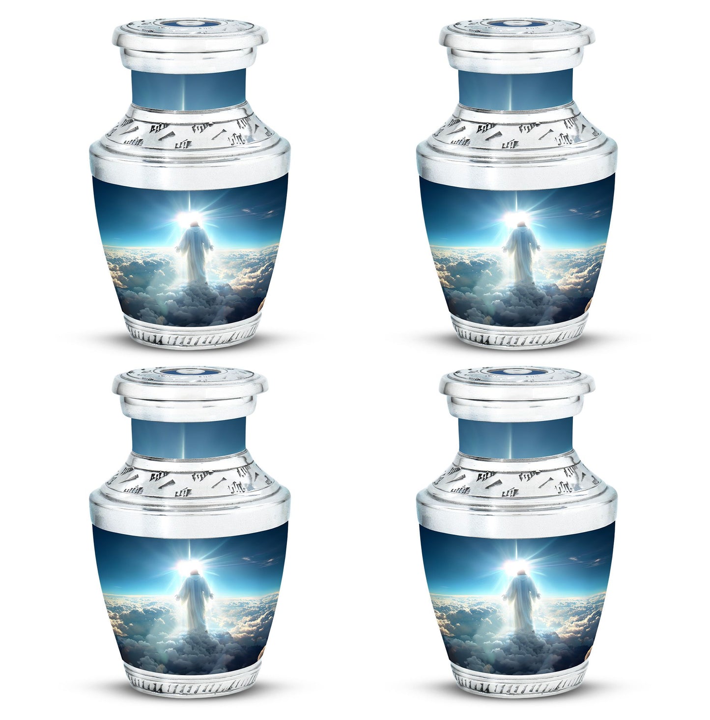 Personalized Religious Cremation Urn for Human Ashes - 10-inch, 200 cu in - Yatskia