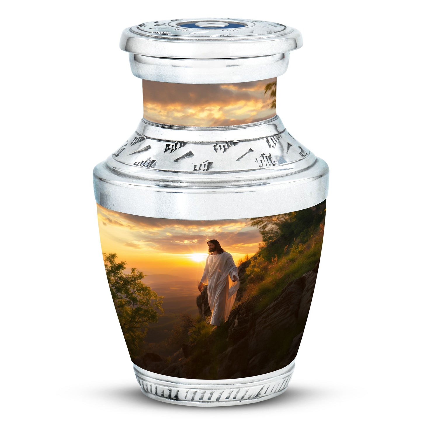 Personalized Religious Keepsake Urn for Women - 10-inch, 200 cu in - Yatskia
