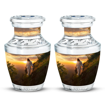 Personalized Religious Keepsake Urn for Women - 10-inch, 200 cu in - Yatskia
