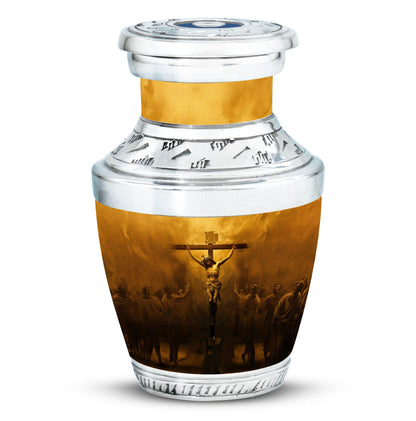 Personalized Religious Cremation Urn for Human Ashes - 10-inch, 200 cu in - Yatskia
