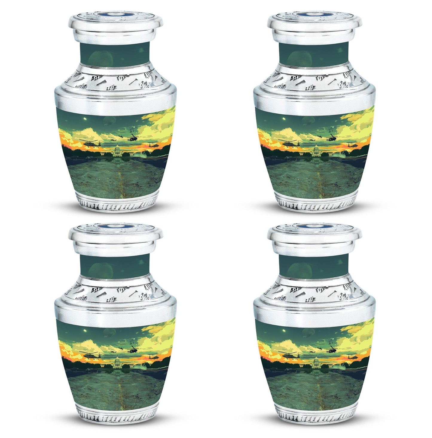Personalized Military Cremation Urn for Human Ashes - 10-inch, 200 cu in - Yatskia