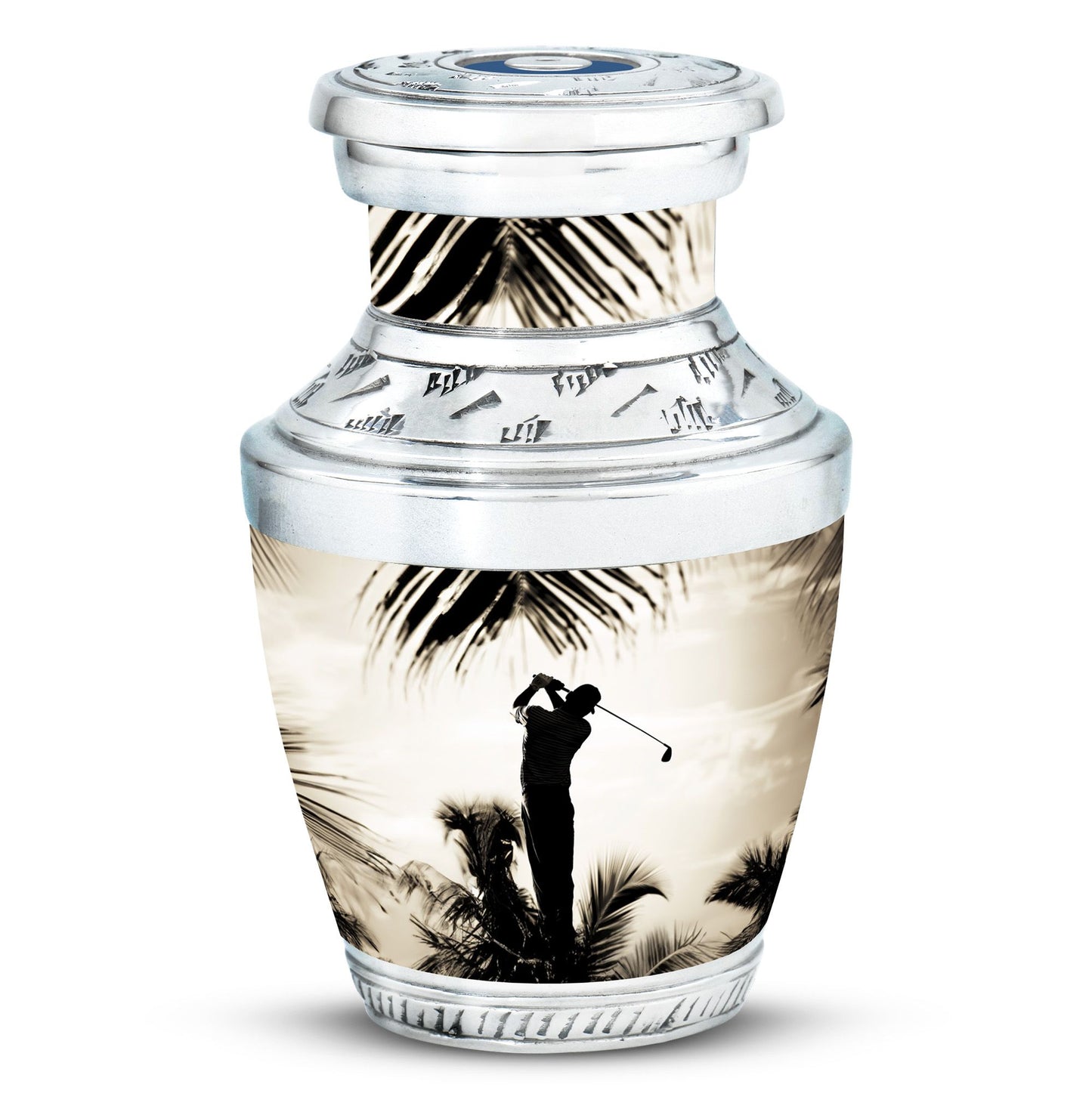 Personalized Golf Keepsake Urn for Human Ashes - 10-inch, 200 cu in - Yatskia