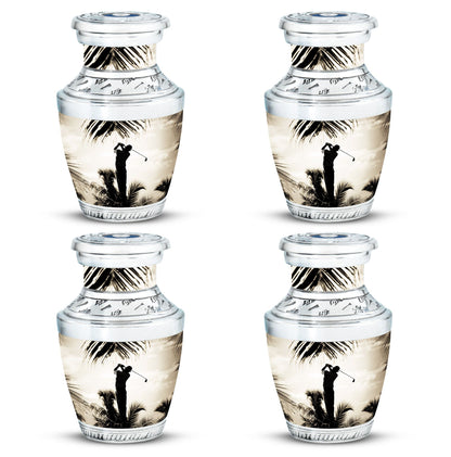 Personalized Golf Keepsake Urn for Human Ashes - 10-inch, 200 cu in - Yatskia
