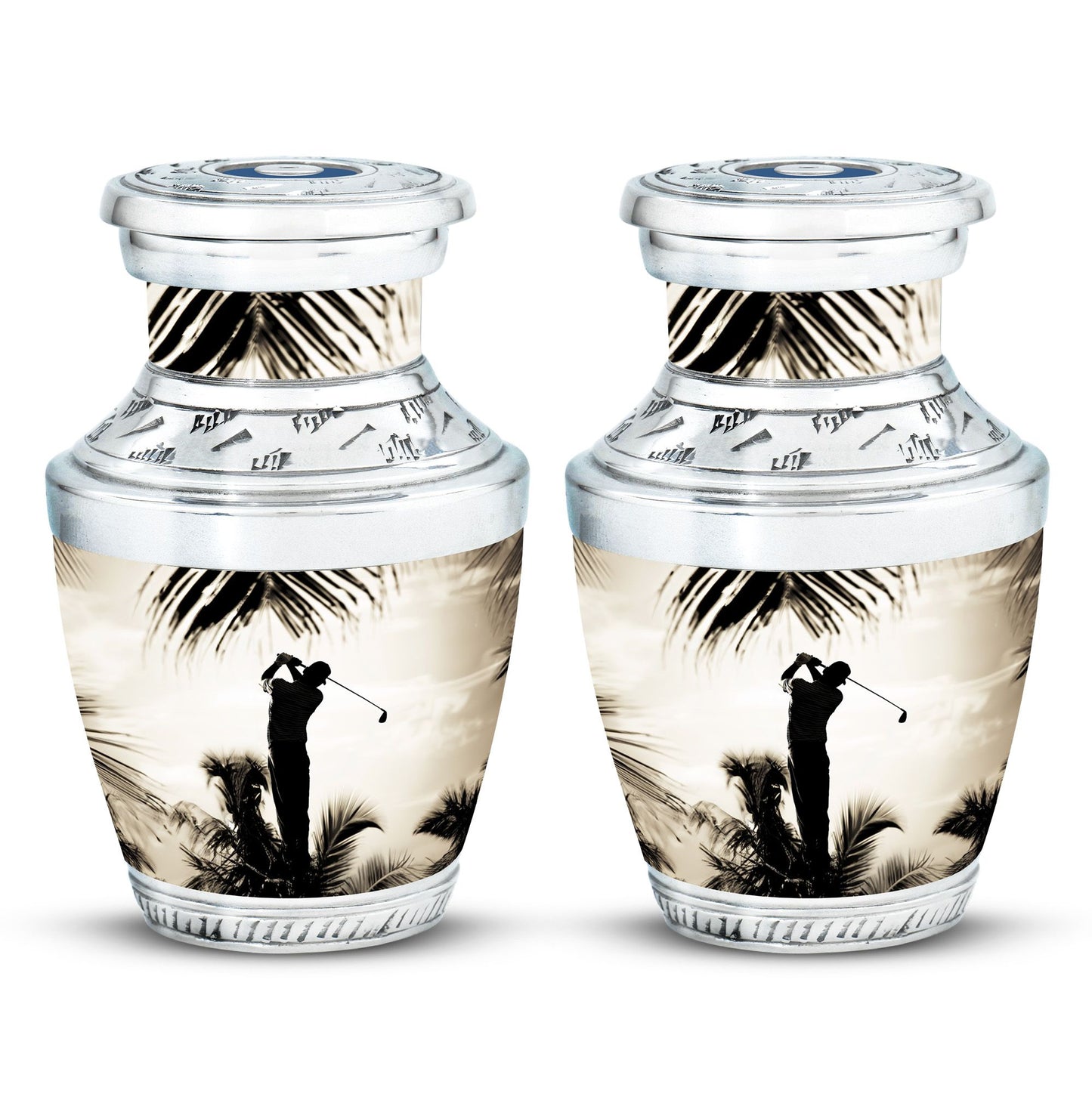 Personalized Golf Keepsake Urn for Human Ashes - 10-inch, 200 cu in - Yatskia