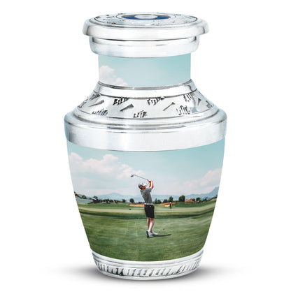 Personalized Golf Memorial Urn for Human Ashes - 10-inch, 200 cu in - Yatskia