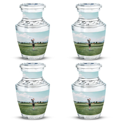 Personalized Golf Memorial Urn for Human Ashes - 10-inch, 200 cu in - Yatskia