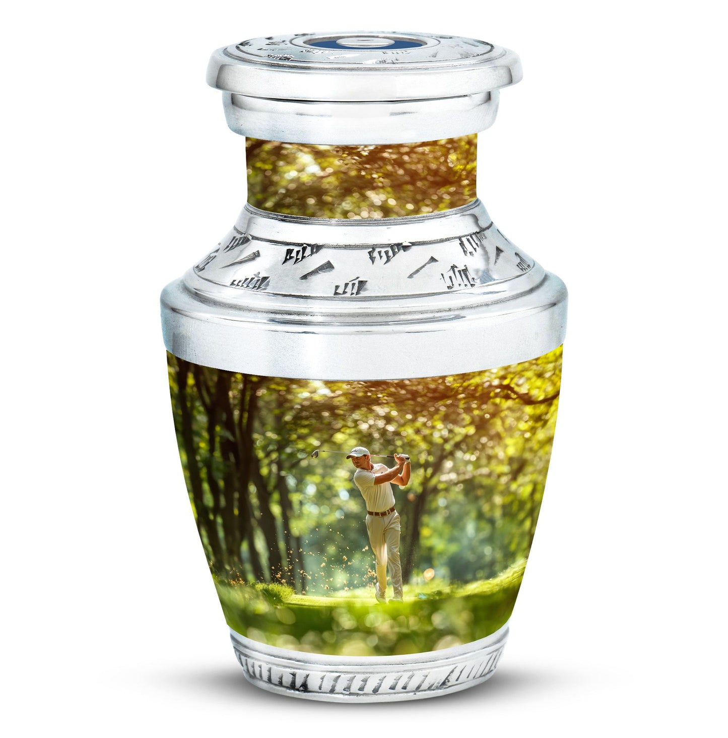 Personalized Golf Cremation Urn for Adult - 10-inch, 200 cu in - Yatskia
