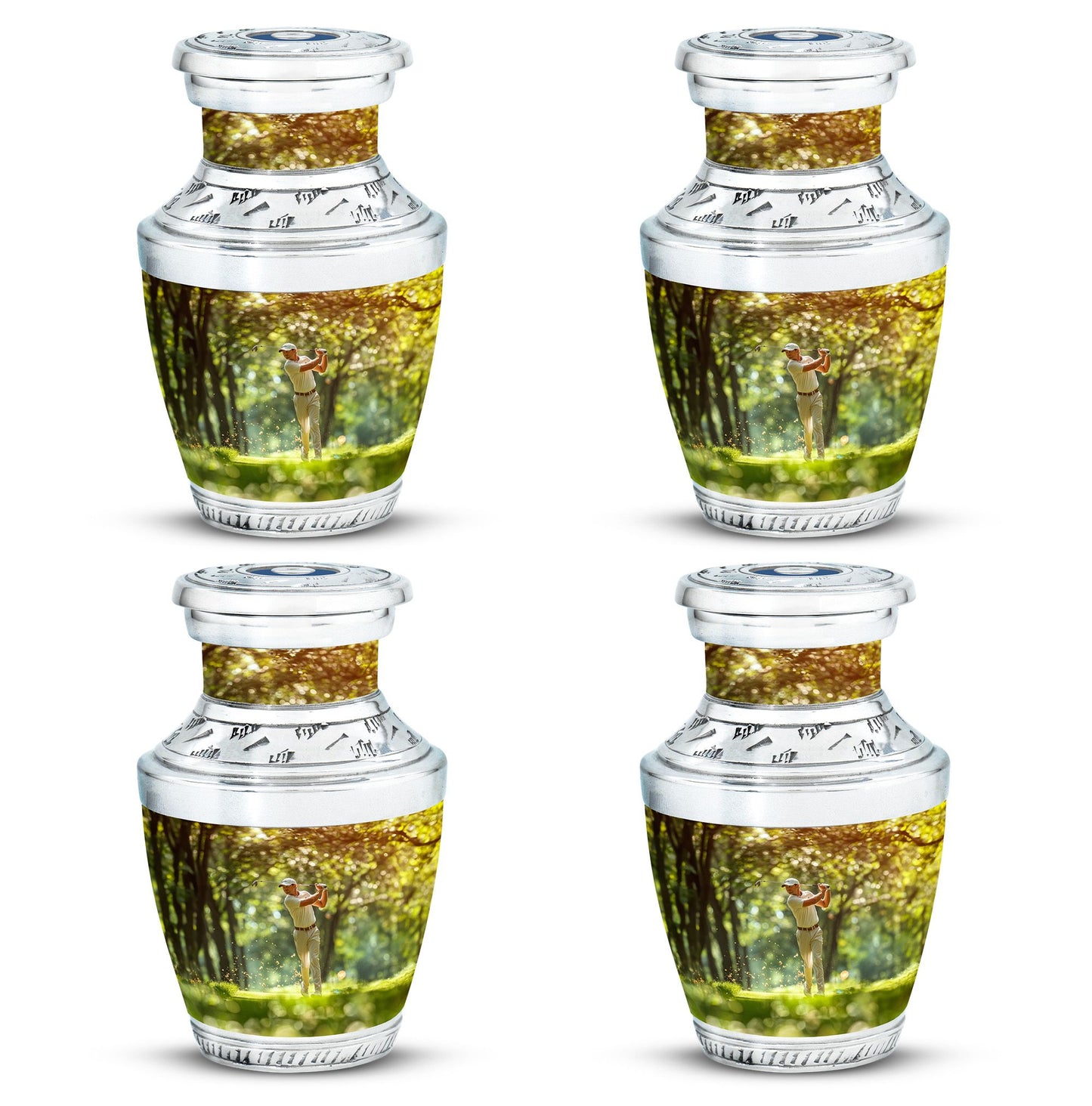 Personalized Golf Cremation Urn for Adult - 10-inch, 200 cu in - Yatskia