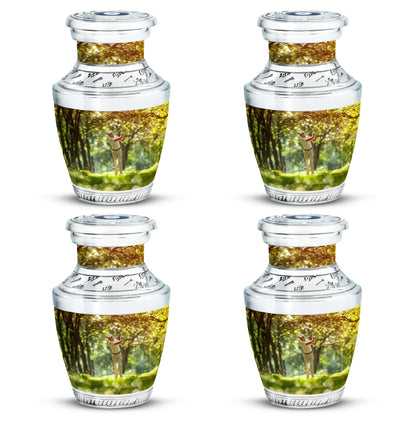 Personalized Golf Cremation Urn for Adult - 10-inch, 200 cu in - Yatskia
