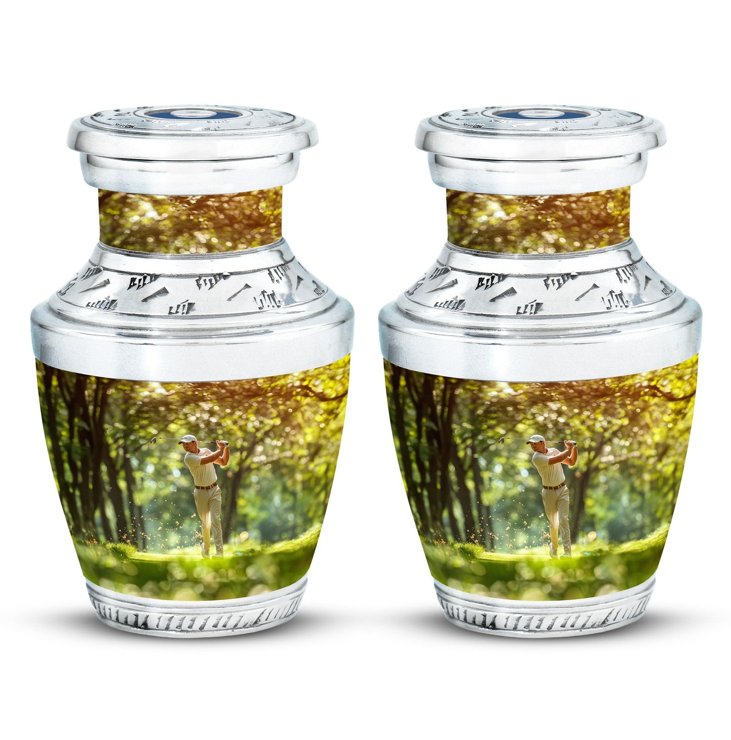 Personalized Golf Cremation Urn for Adult - 10-inch, 200 cu in - Yatskia