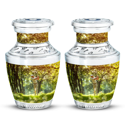 Personalized Golf Cremation Urn for Adult - 10-inch, 200 cu in - Yatskia