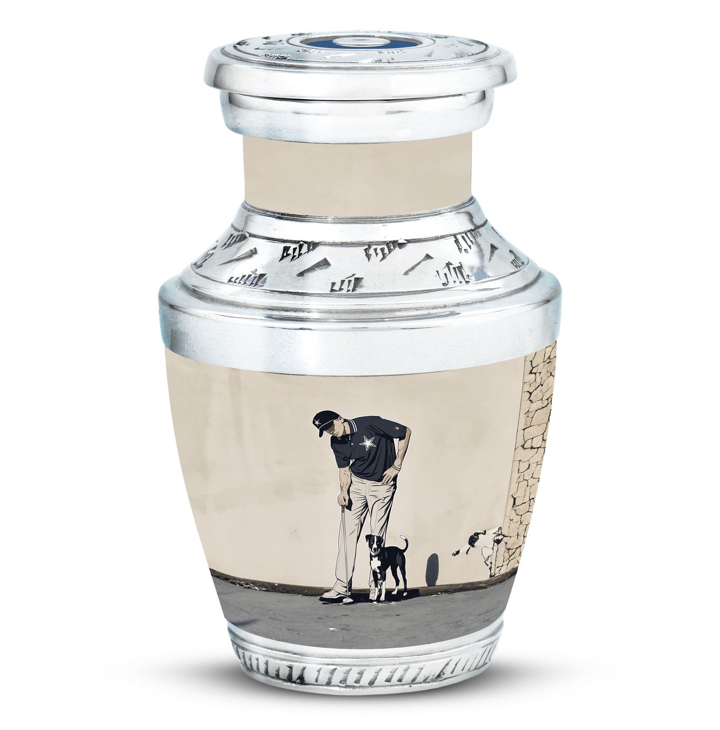 Personalized Golf Cremation Urn for Human Ashes - 10-inch, 200 cu in - Yatskia