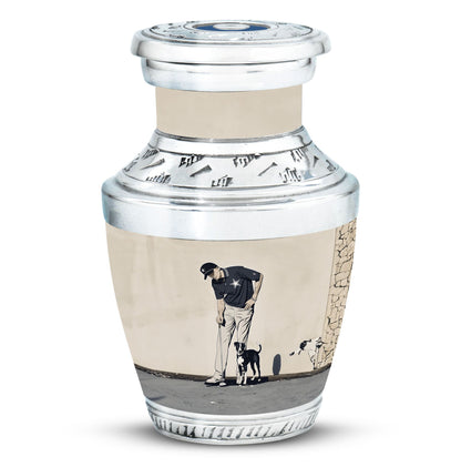 Personalized Golf Cremation Urn for Human Ashes - 10-inch, 200 cu in - Yatskia