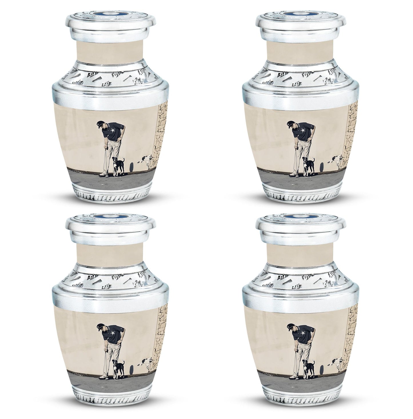 Personalized Golf Cremation Urn for Human Ashes - 10-inch, 200 cu in - Yatskia