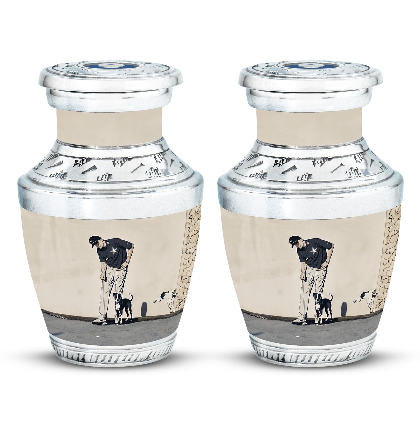 Personalized Golf Cremation Urn for Human Ashes - 10-inch, 200 cu in - Yatskia