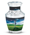 Golf Small Urn For Ashes For Women Funeral, Ashes Memorial Urn