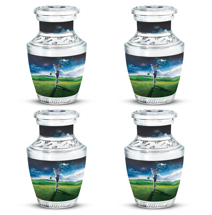 Personalized Golf Keepsake Urn for Women - 10-inch, 200 cu in - Yatskia