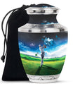 Golf Small Urn For Ashes For Women Funeral, Ashes Memorial Urn