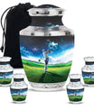 Golf Small Urn For Ashes For Women Funeral, Ashes Memorial Urn