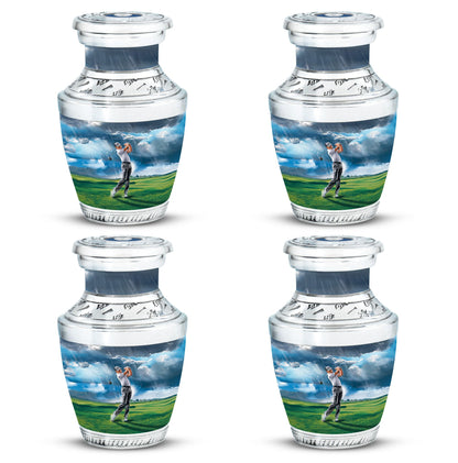 Personalized Golf Cremation Urn for Adult Male - 10-inch, 200 cu in - Yatskia