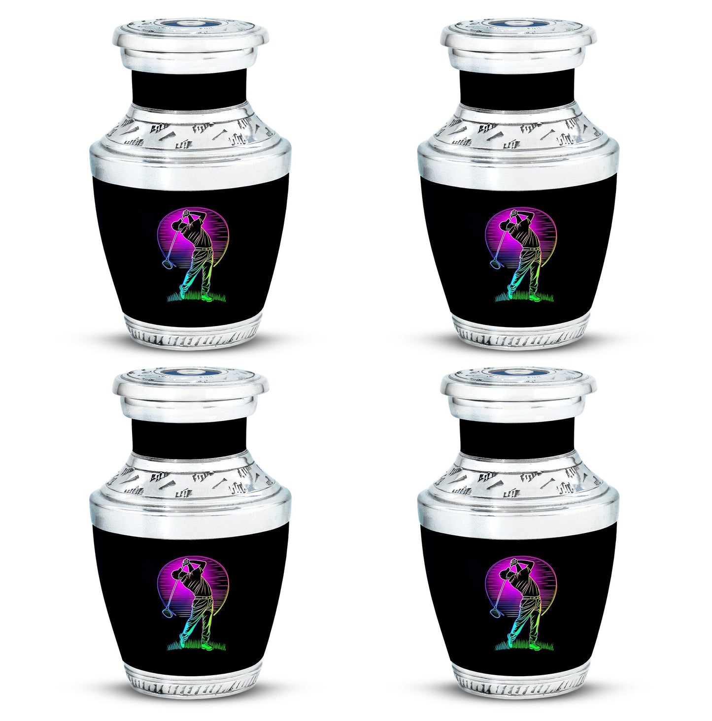 Personalized Golf Cremation Urn for Adult - 10-inch, 200 cu in - Yatskia