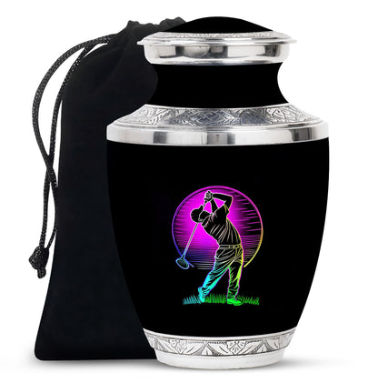 Personalized Golf Cremation Urn for Adult - 10-inch, 200 cu in - Yatskia
