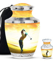 Golf Little Urns For Human Ashes Funeral, Ashes Memorial Urn