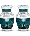 White Bunny Moon Funeral Urn For Adults Funeral, Ashes Urn For Ashes
