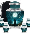 White Bunny Moon Funeral Urn For Adults Funeral, Ashes Urn For Ashes