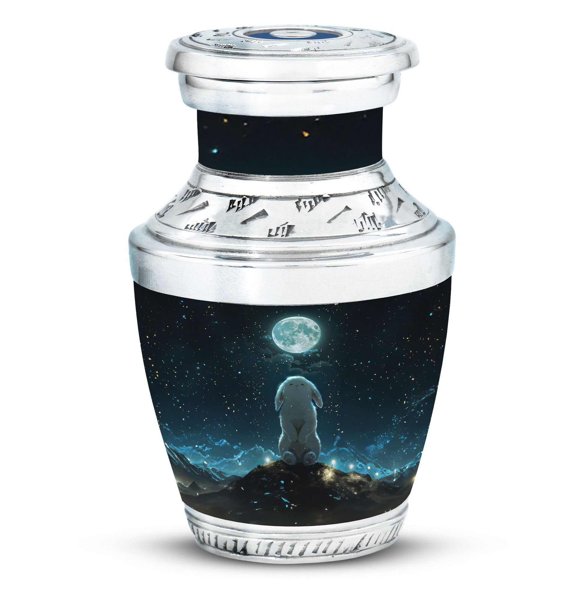 White Bunny Moon Women Funeral - Cremation Urns For Ashes For Women