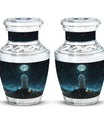 White Bunny Moon Women Funeral - Cremation Urns For Ashes For Women
