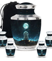 White Bunny Moon Women Funeral - Cremation Urns For Ashes For Women