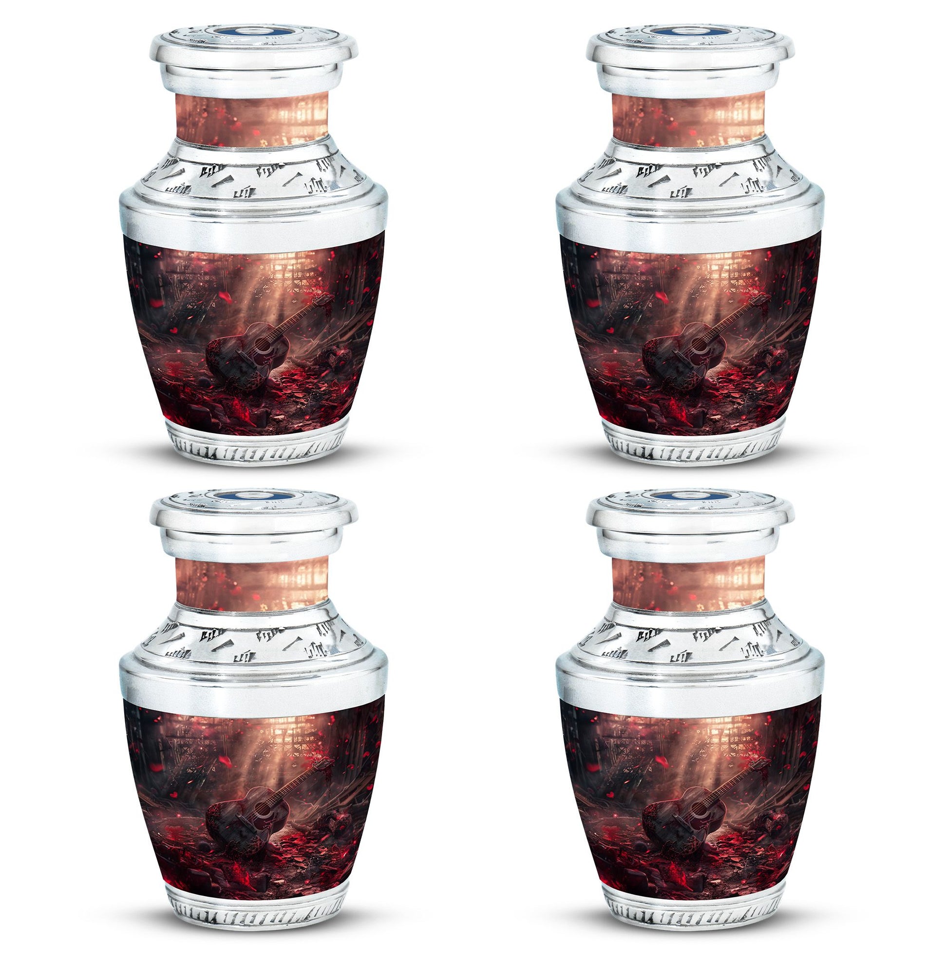Guitar Cremation Urns For Large Human Ashes - Funeral Urns For Men