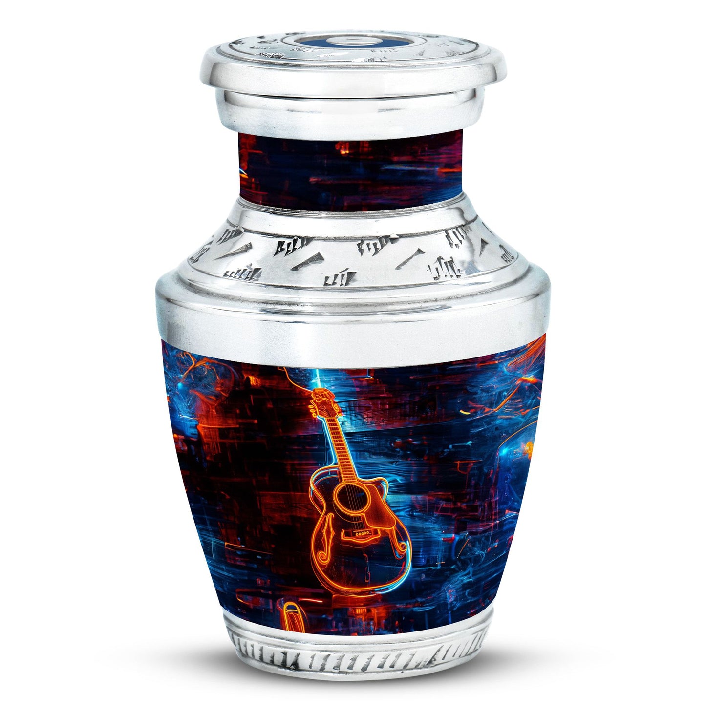 Personalized Guitar Cremation Urn for Human Ashes - 10-inch, 200 cu in - Yatskia