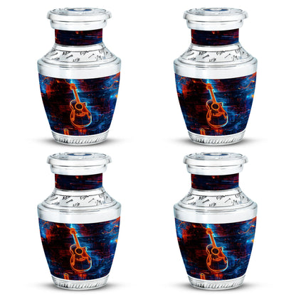 Personalized Guitar Cremation Urn for Human Ashes - 10-inch, 200 cu in - Yatskia