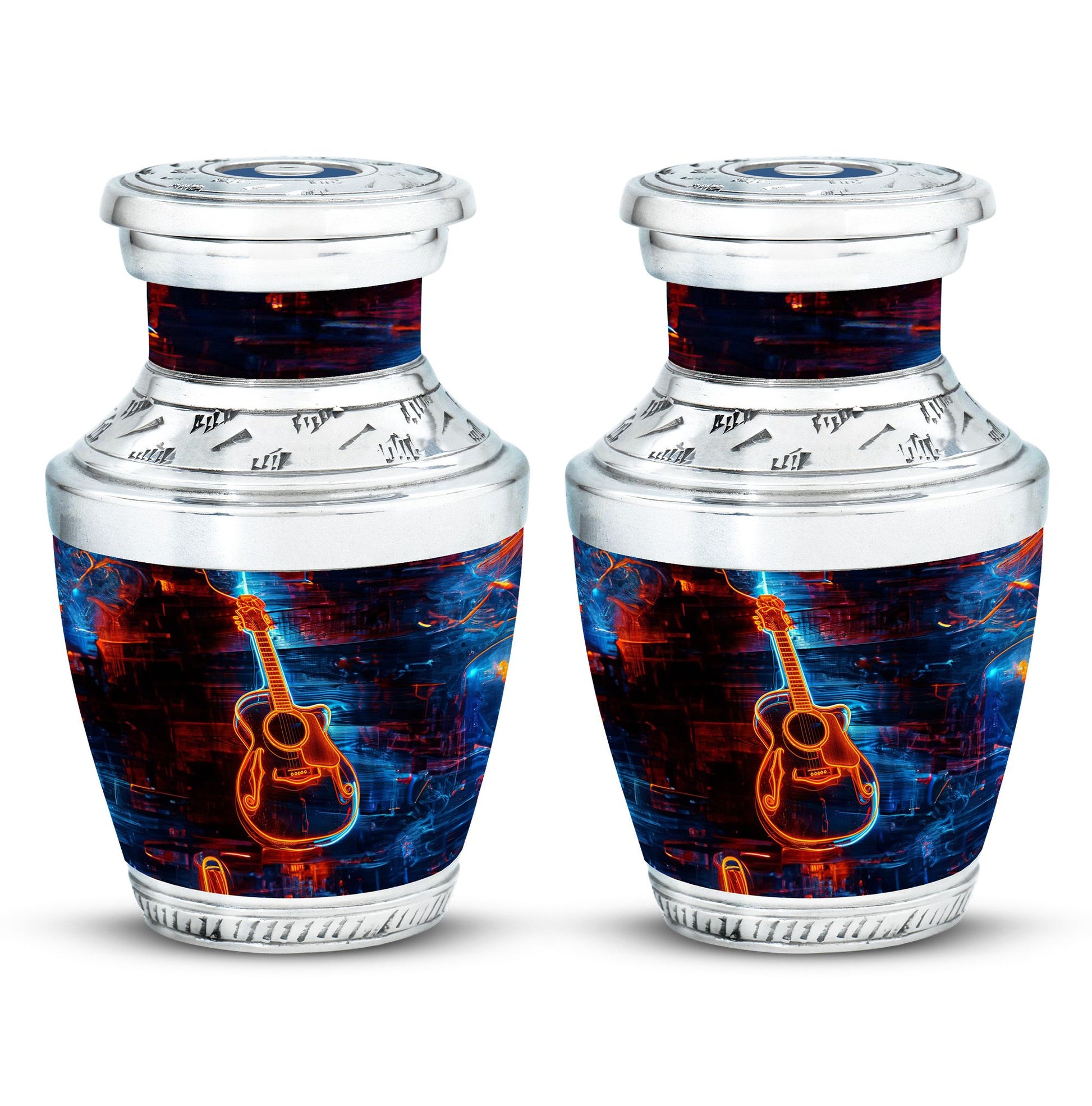 Guitar Urns For Human Ashes Adult Man Large Funeral, Ashes Urn