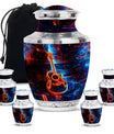 Guitar Urns For Human Ashes Adult Man Large Funeral, Ashes Urn