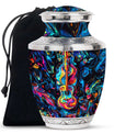 Guitar Cremation Urn for Music Lovers - Artistic 10 Inch Large Adult Urns