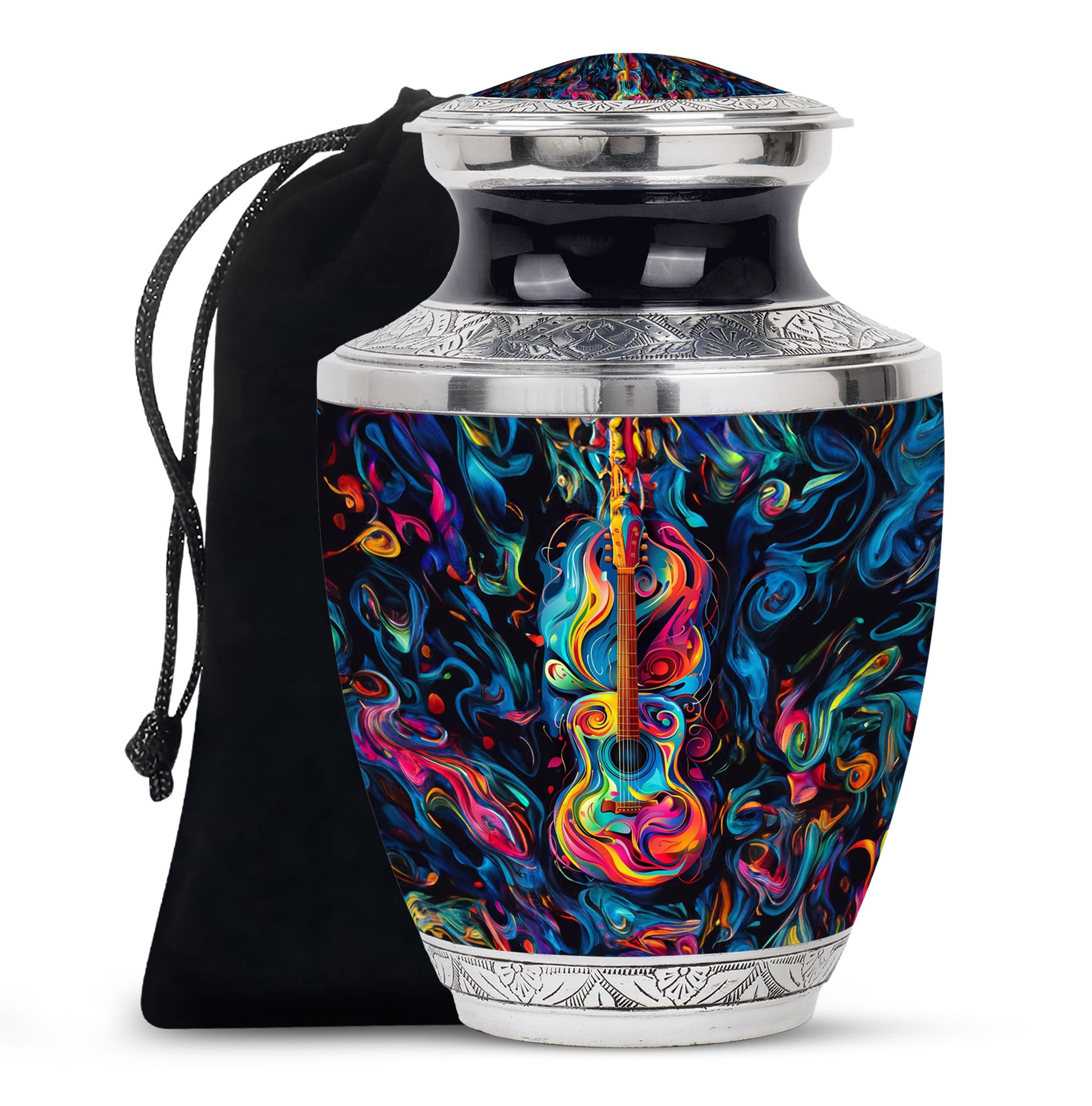 Guitar Urn For Human Ashes - Burial Urns For Men & Women