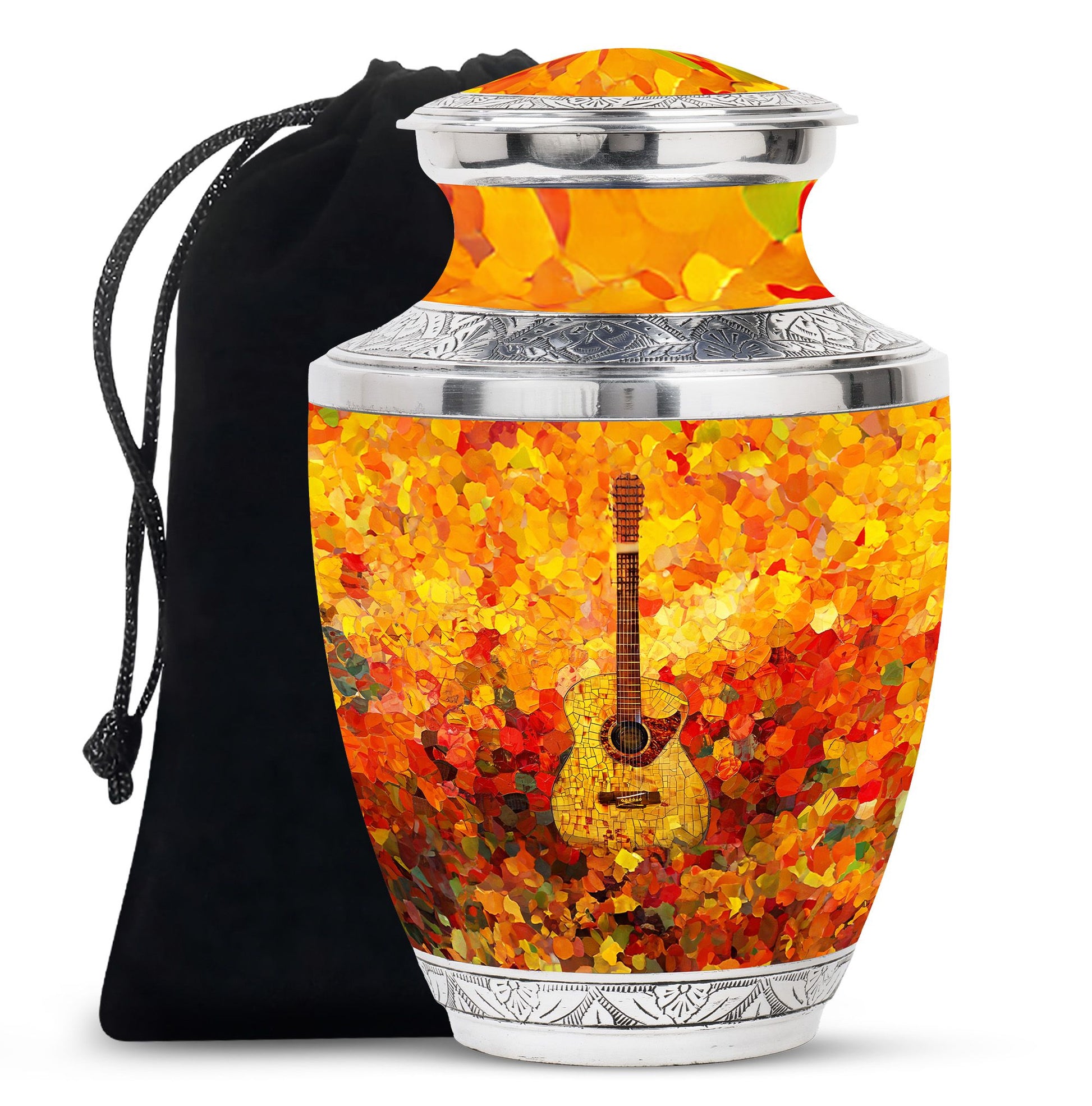 Guitar Cremation Urns For Human Ashes Funeral, Ashes Urn