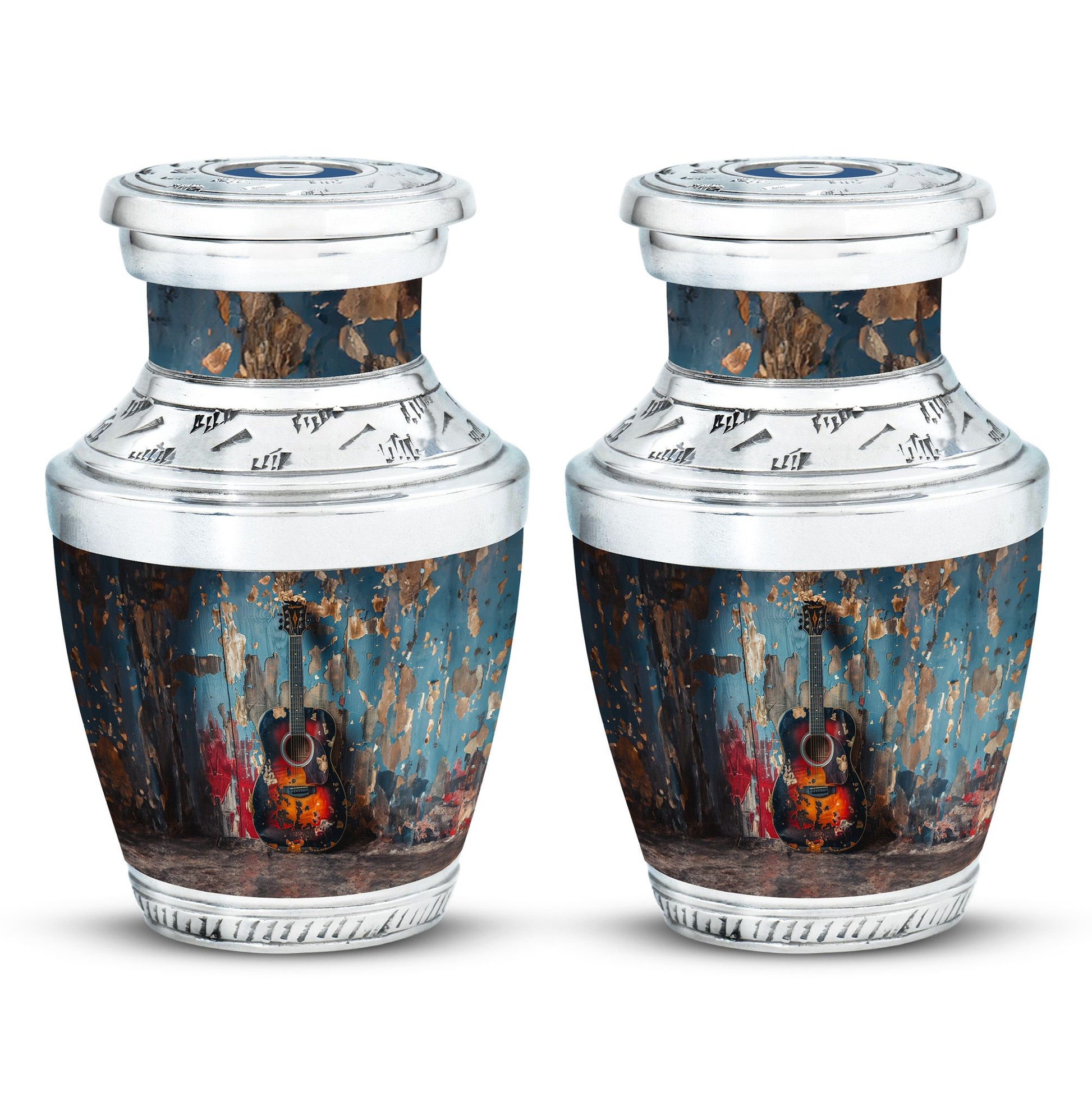 Guitar Mini Urns For Human Ashes Funeral, Ashes Cremation Urn