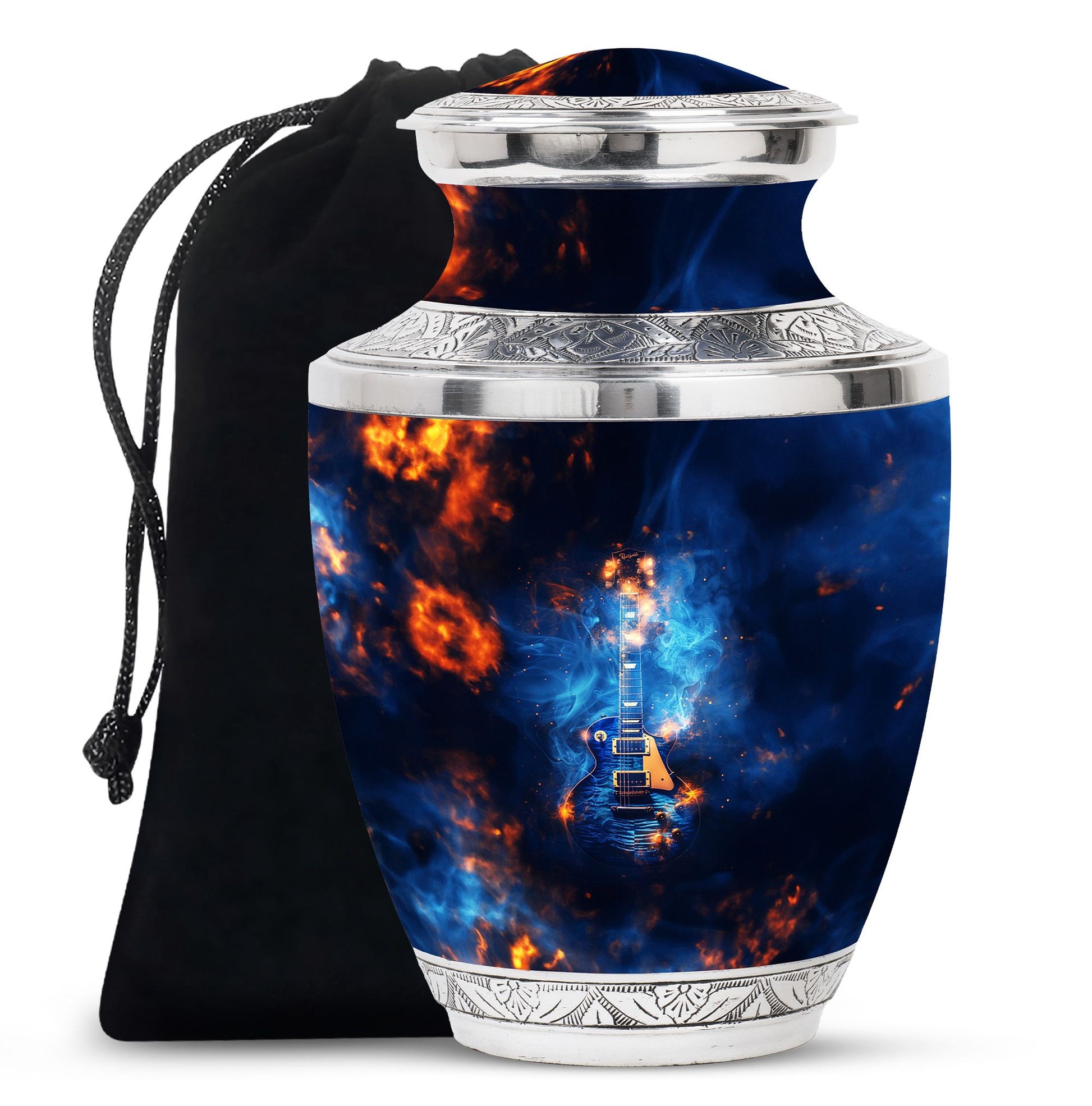 Guitar Urn For Ashes Funeral, Ashes Memorial Urn