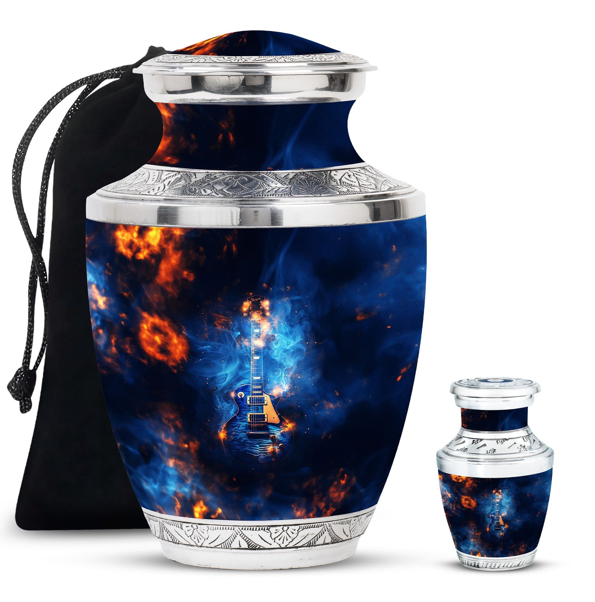 Guitar Urn For Ashes Funeral, Ashes Memorial Urn