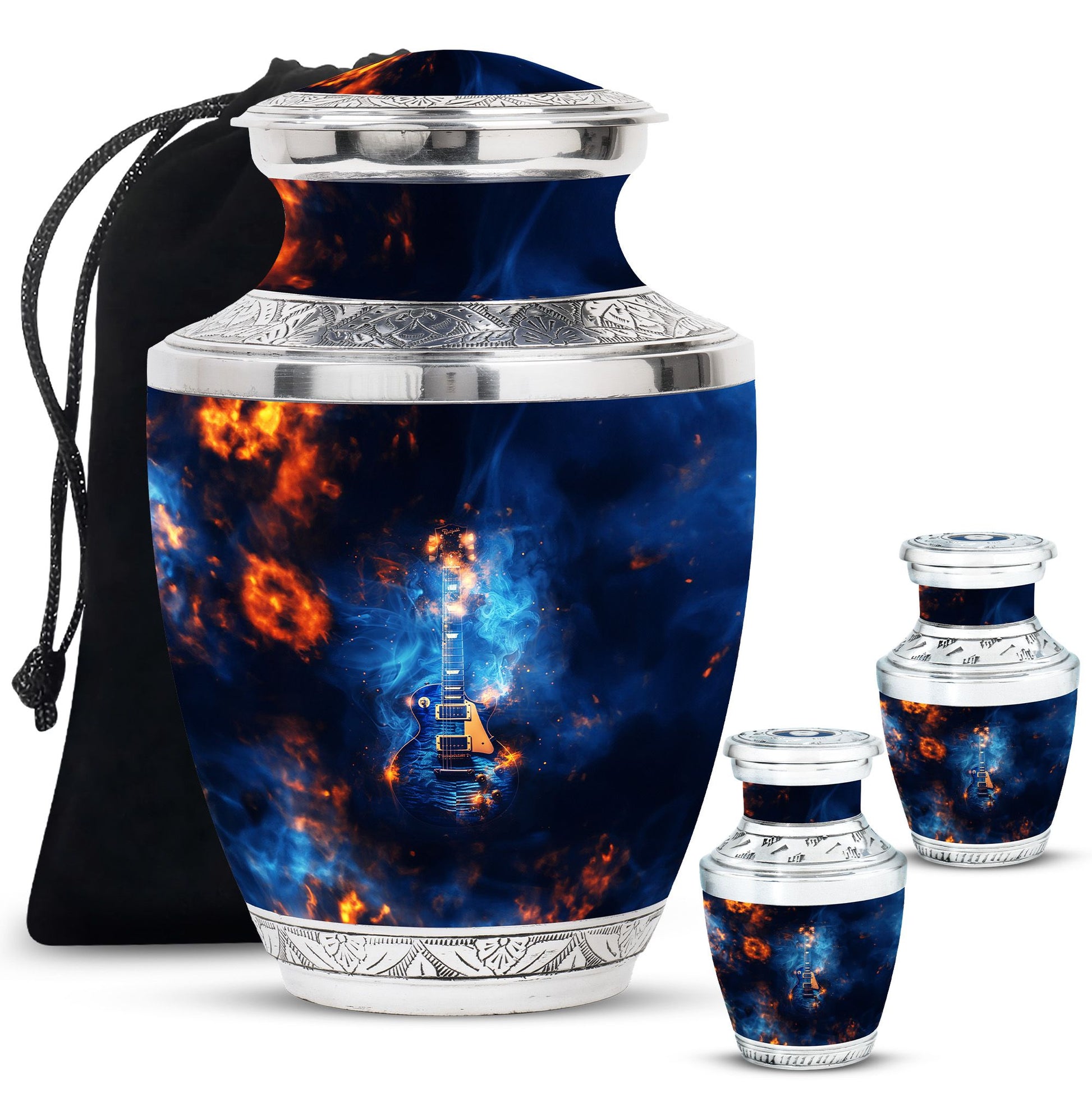 Guitar Urn For Ashes Funeral, Ashes Memorial Urn